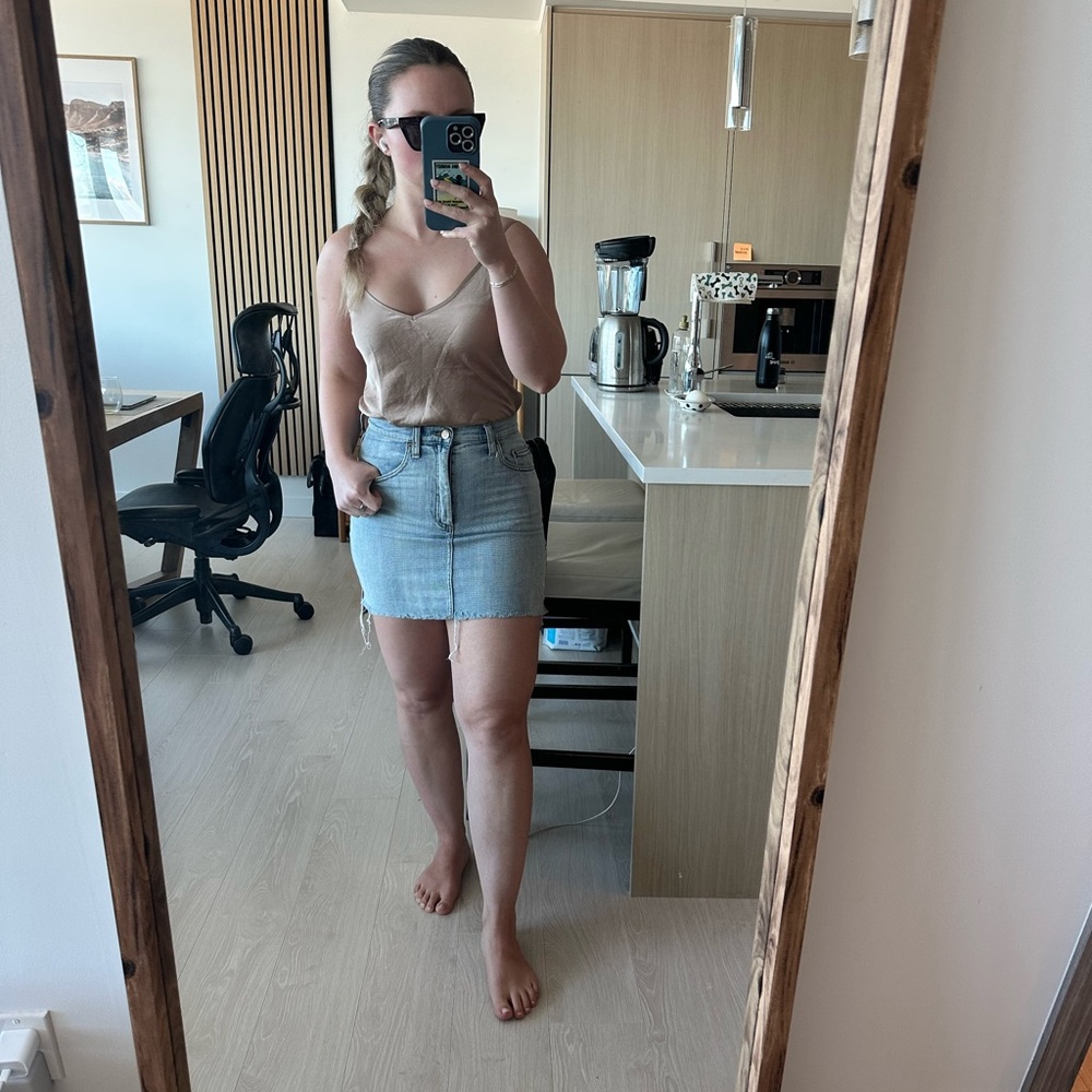 Free People Denim Mini Skirt